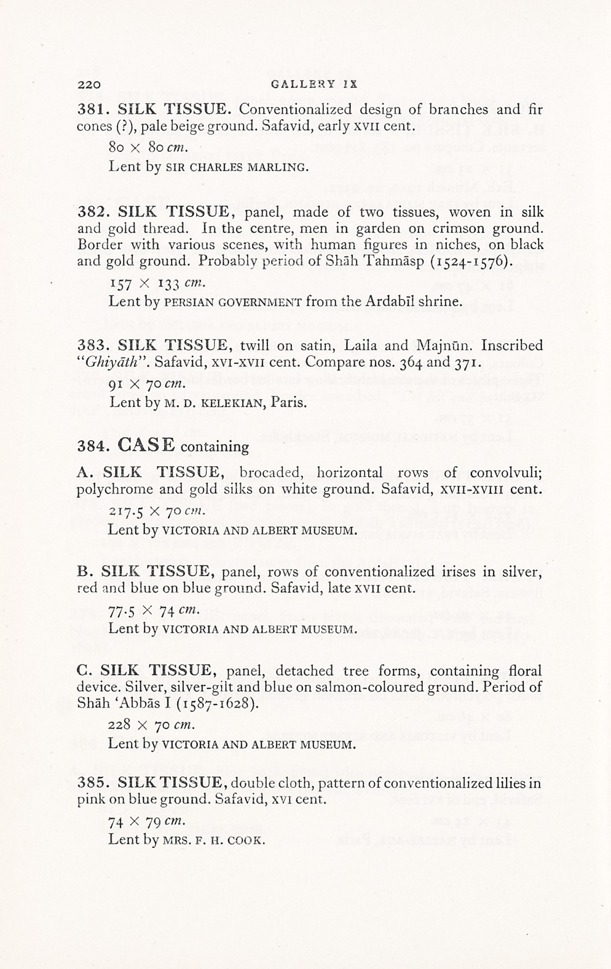 Page 248 of 1931 - International Exhibition of Persian Art