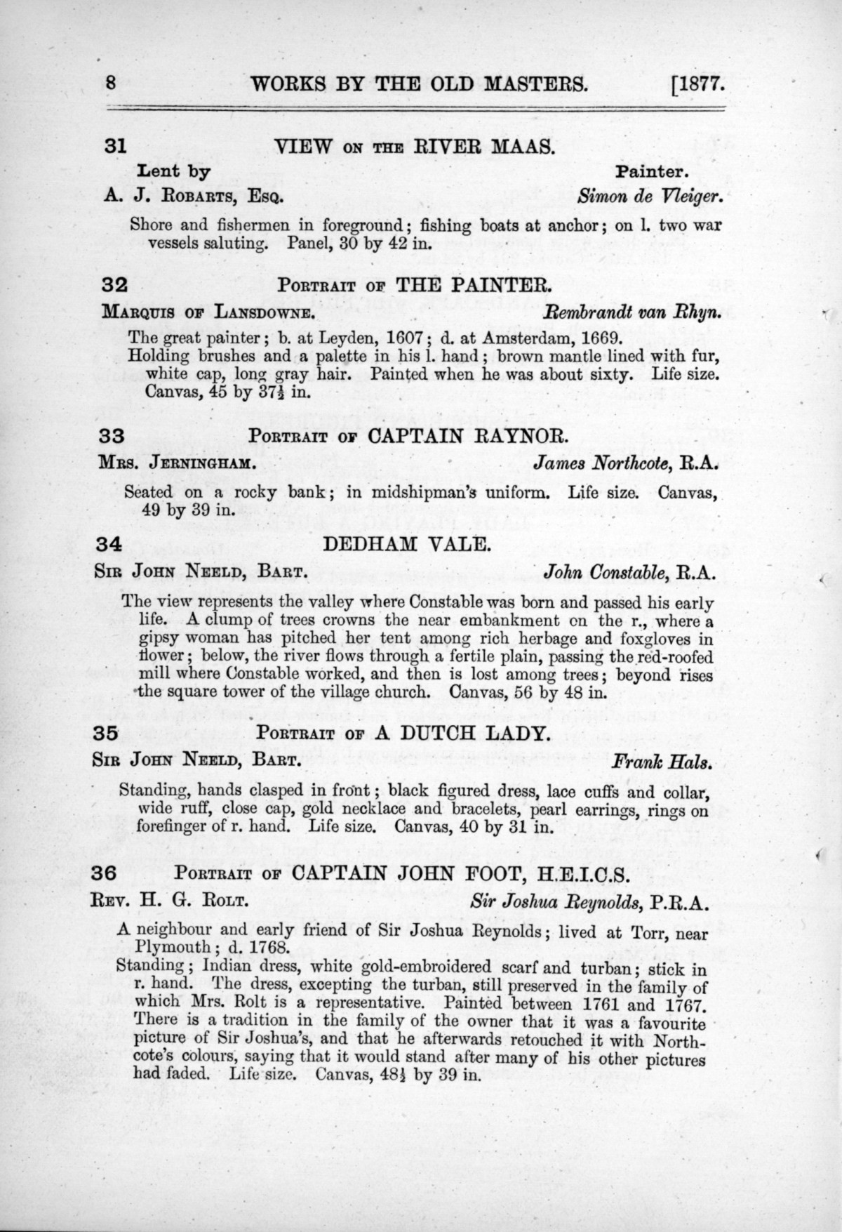 Page 8 of 1877 - Old Masters and deceased masters of the British School