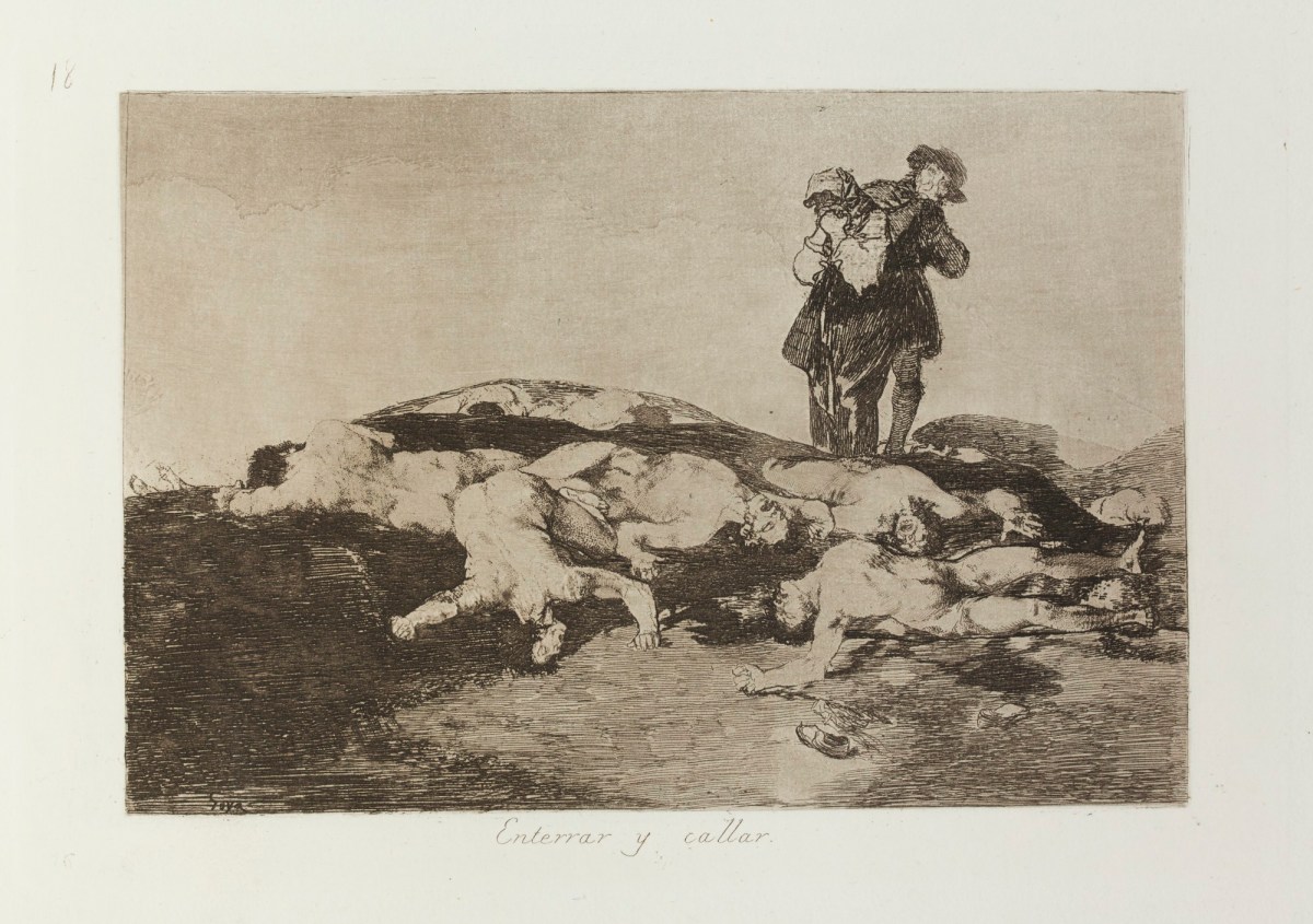 Francisco Goya, 'Enterrar y callar.'