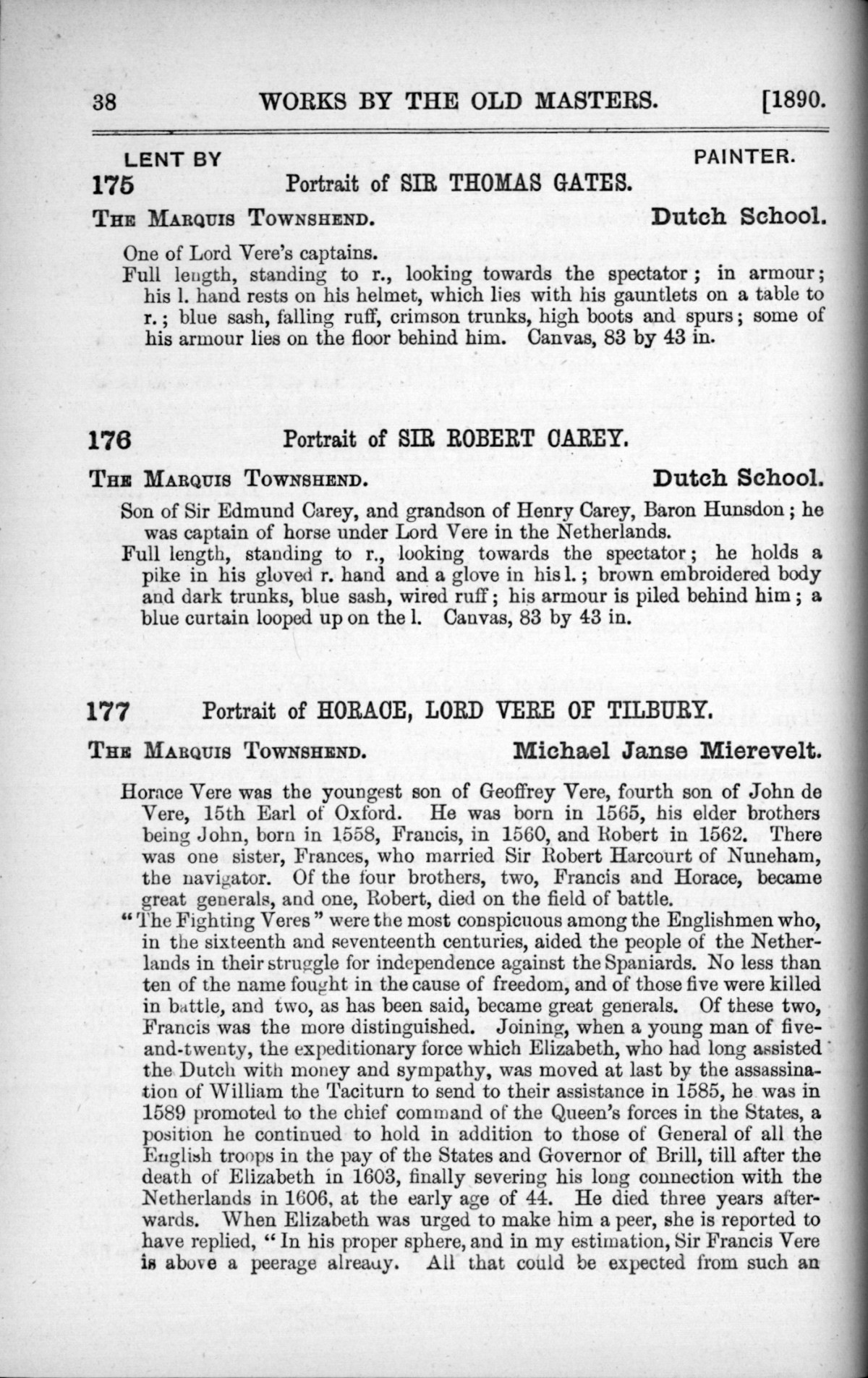 Page 38 of 1890 - Old Masters, deceased masters of the British School, drawings & models by Alfred Stevens