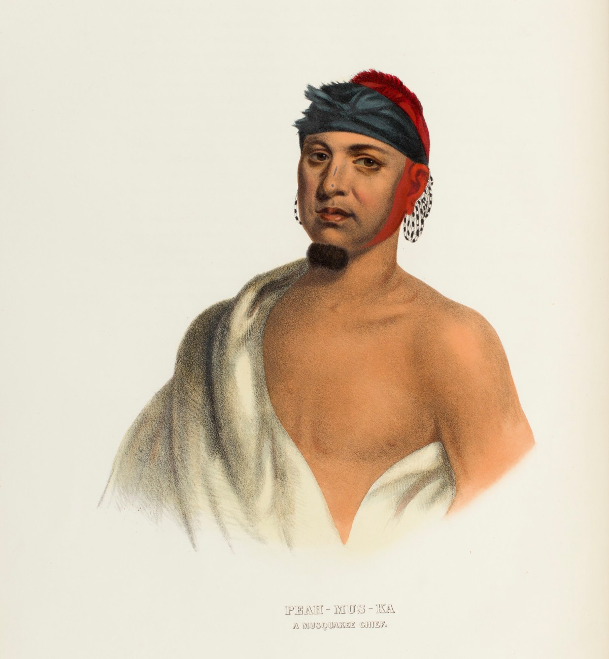 Charles Bird King, Peah - Mus - Ka, a Meskwaki chief