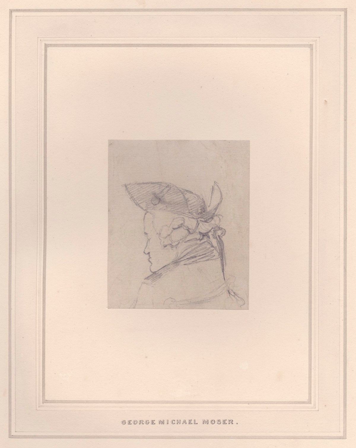 George Dance RA, Portrait of George Michael Moser, R.A.