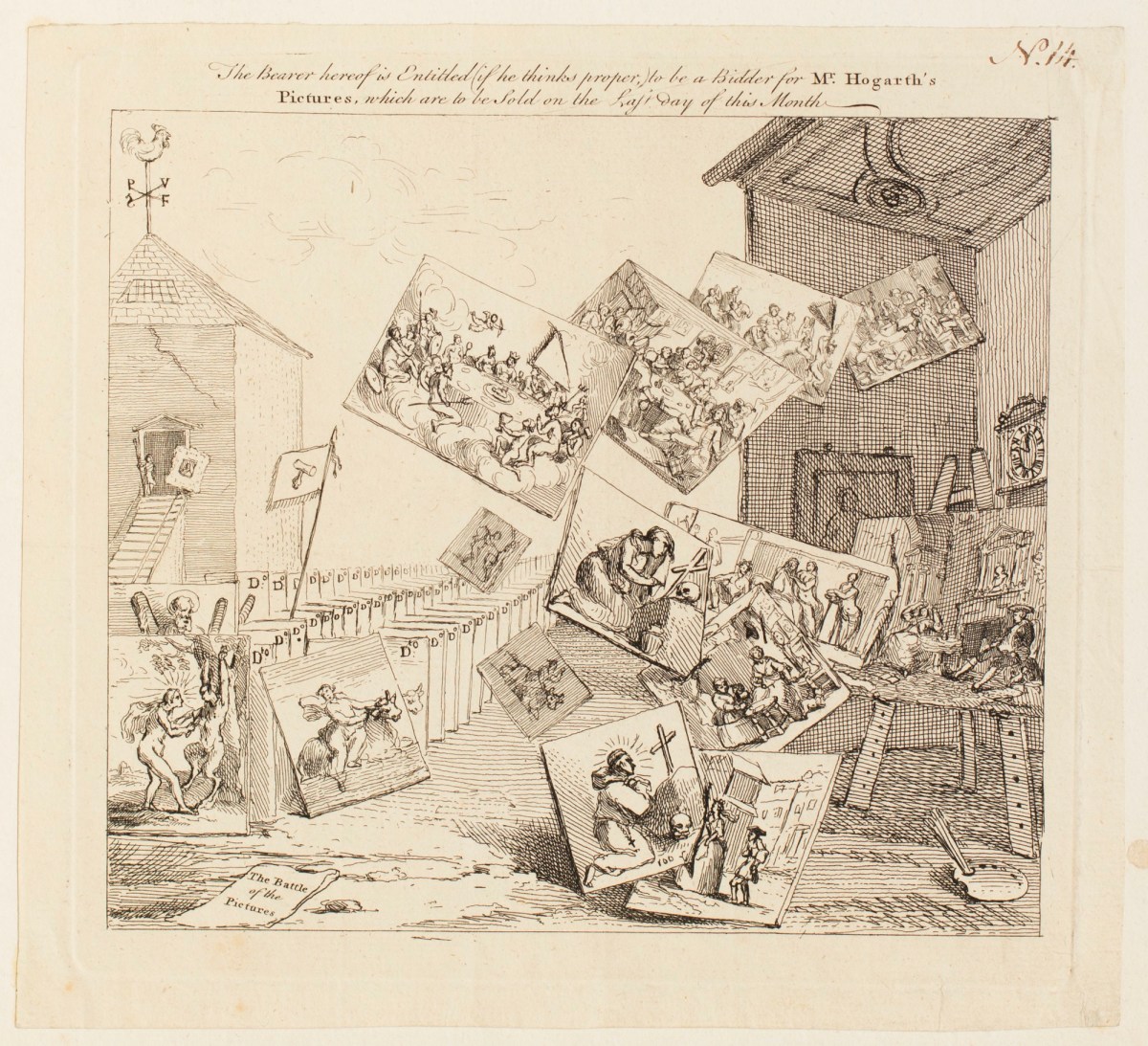 William Hogarth, The Battle of the Pictures