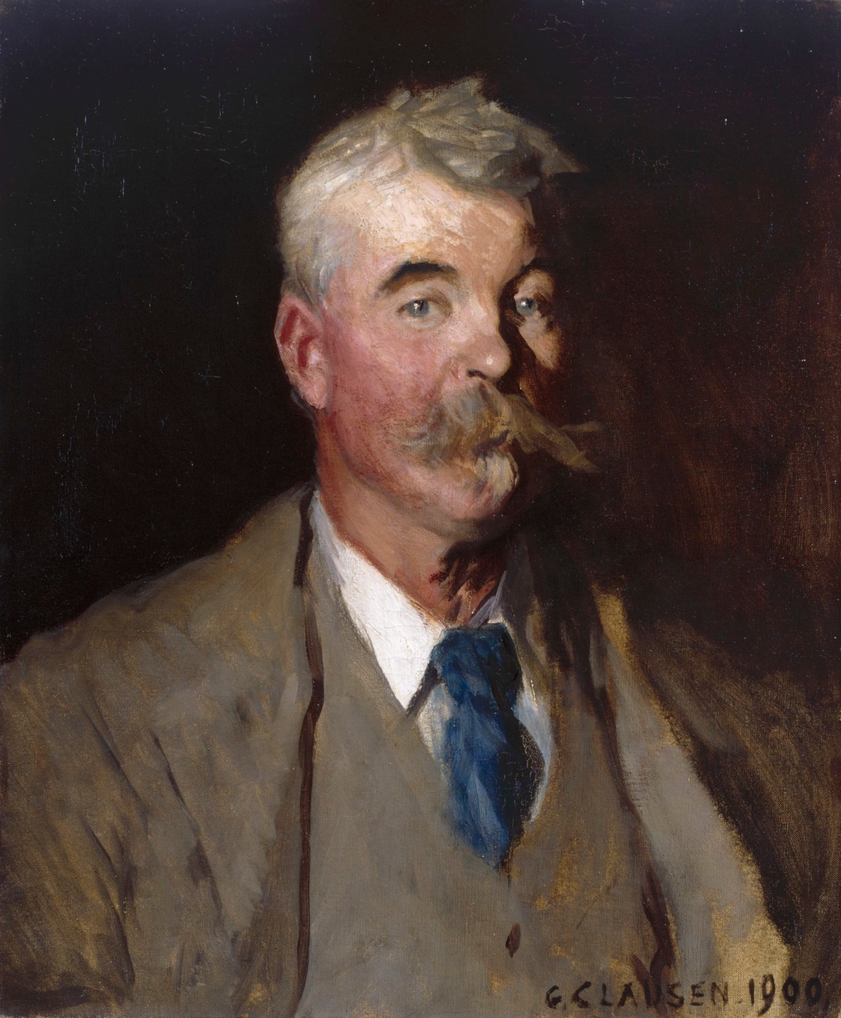 Sir George Clausen RA, Portrait of Mark Fisher, R.A.
