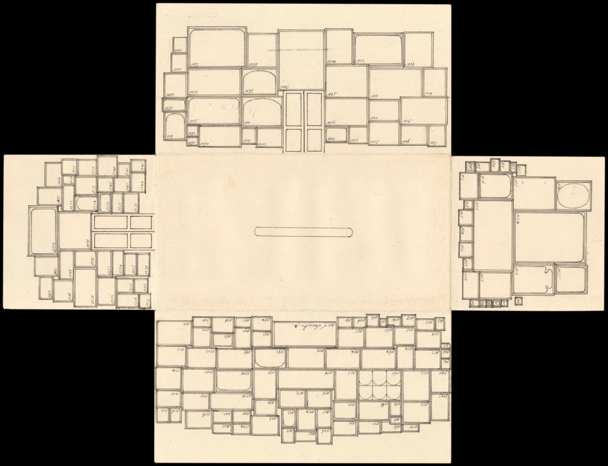 , Pop-up diagrams of the hang of works in the summer exhibition