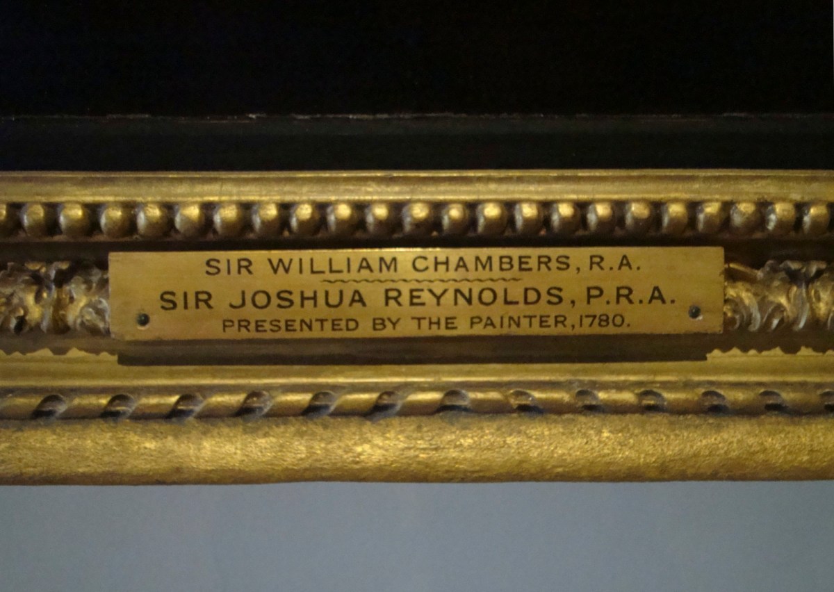 Thomas Vialls, Frame for Sir Joshua Reynolds PRA 'Portrait of Sir William Chambers, R.A.'