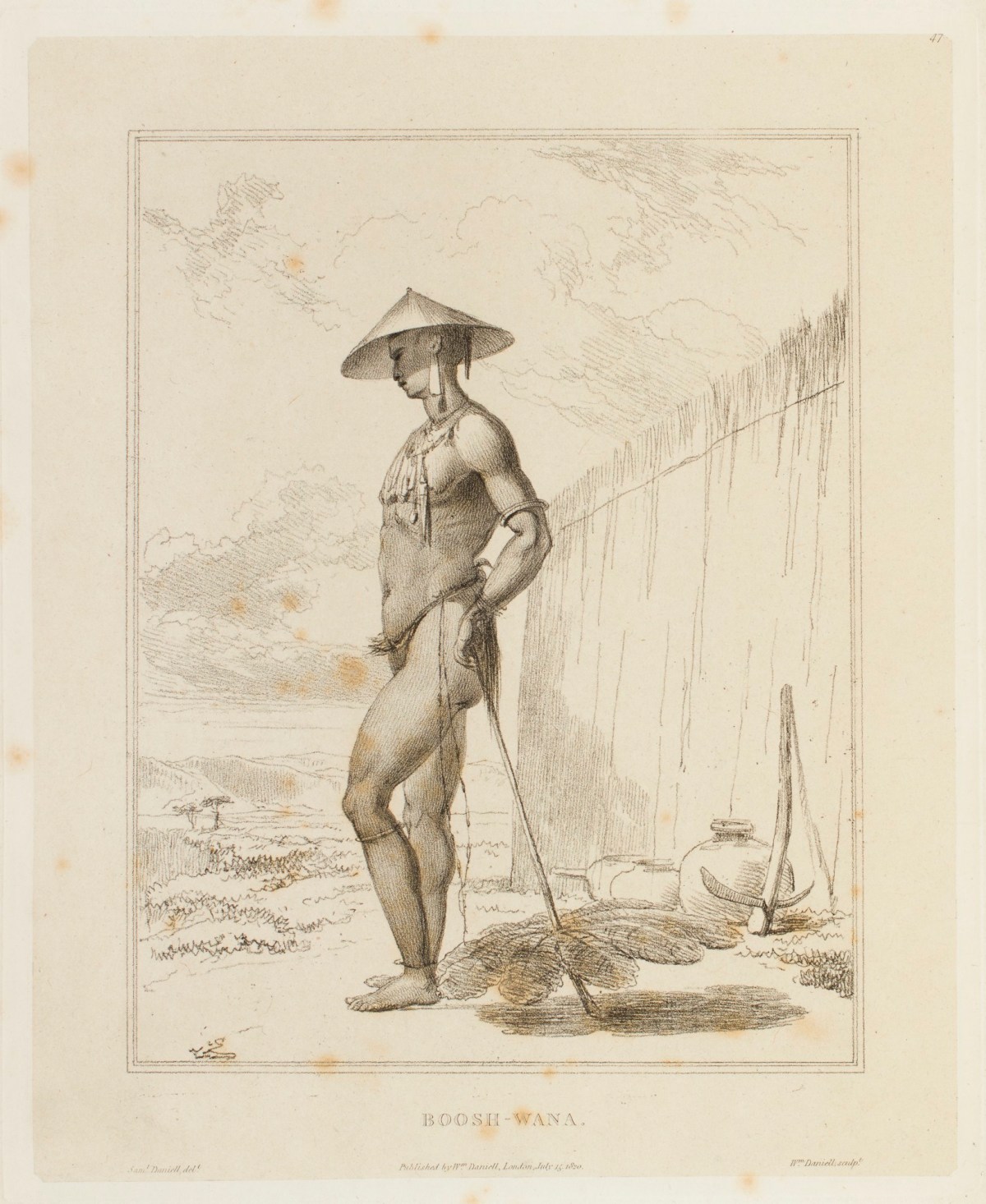 Samuel Daniell, A Tswana man ('Boosh-wana')