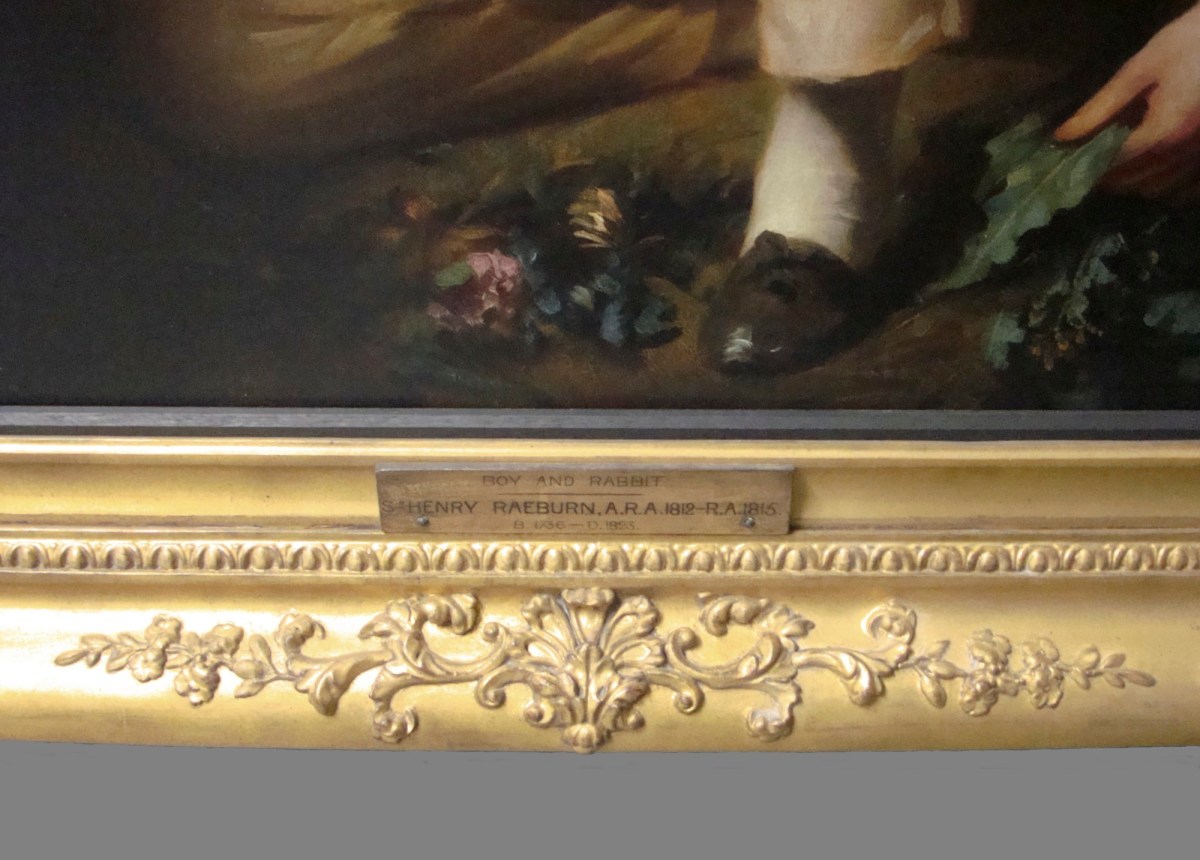 Thomas Noble, Frame for Sir Henry Raeburn RA 'Boy and Rabbit'
