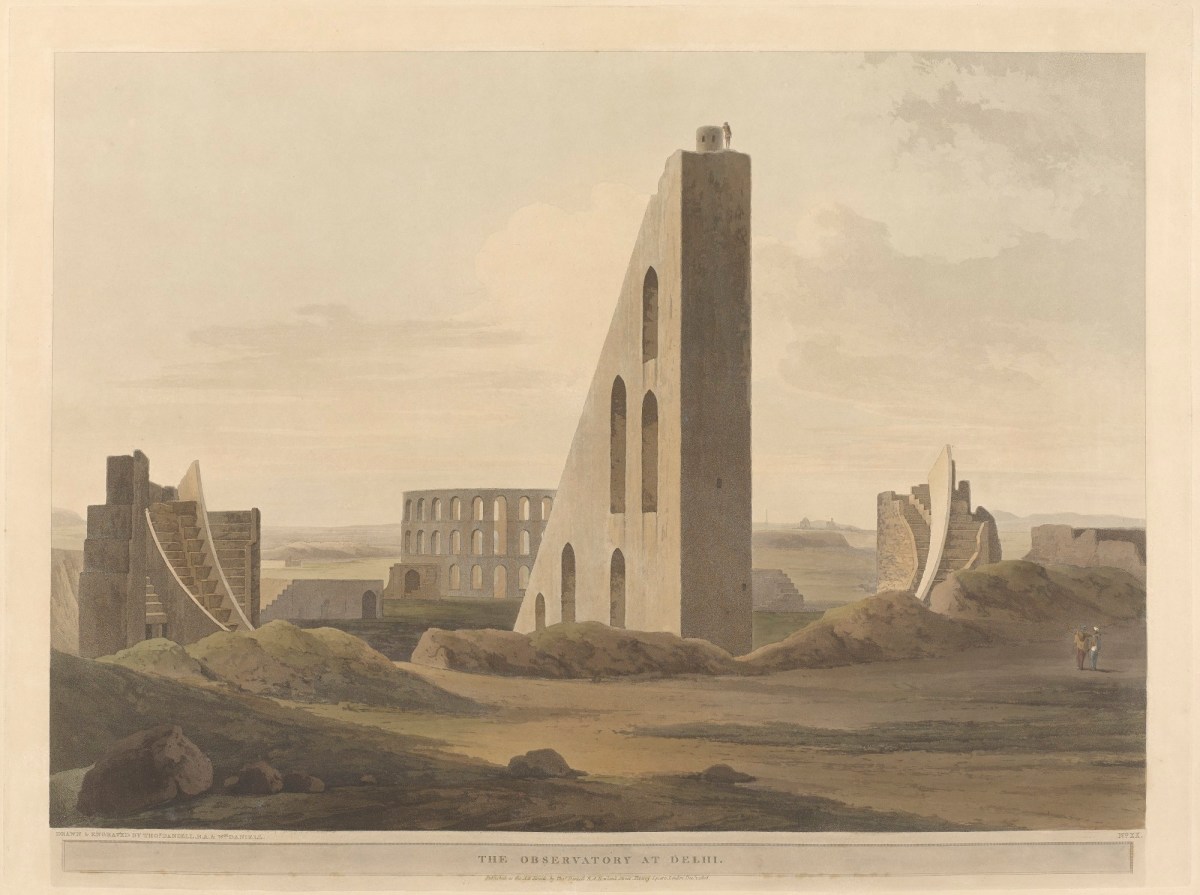 Thomas Daniell RA, The observatory at Delhi (other side)