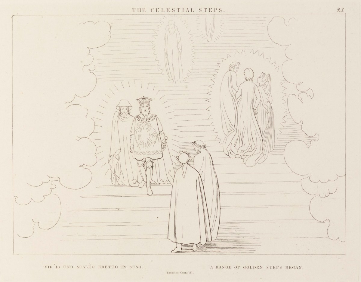 John Flaxman RA, 'The Celestial Steps' (from The Divine Comedy, Paradise)