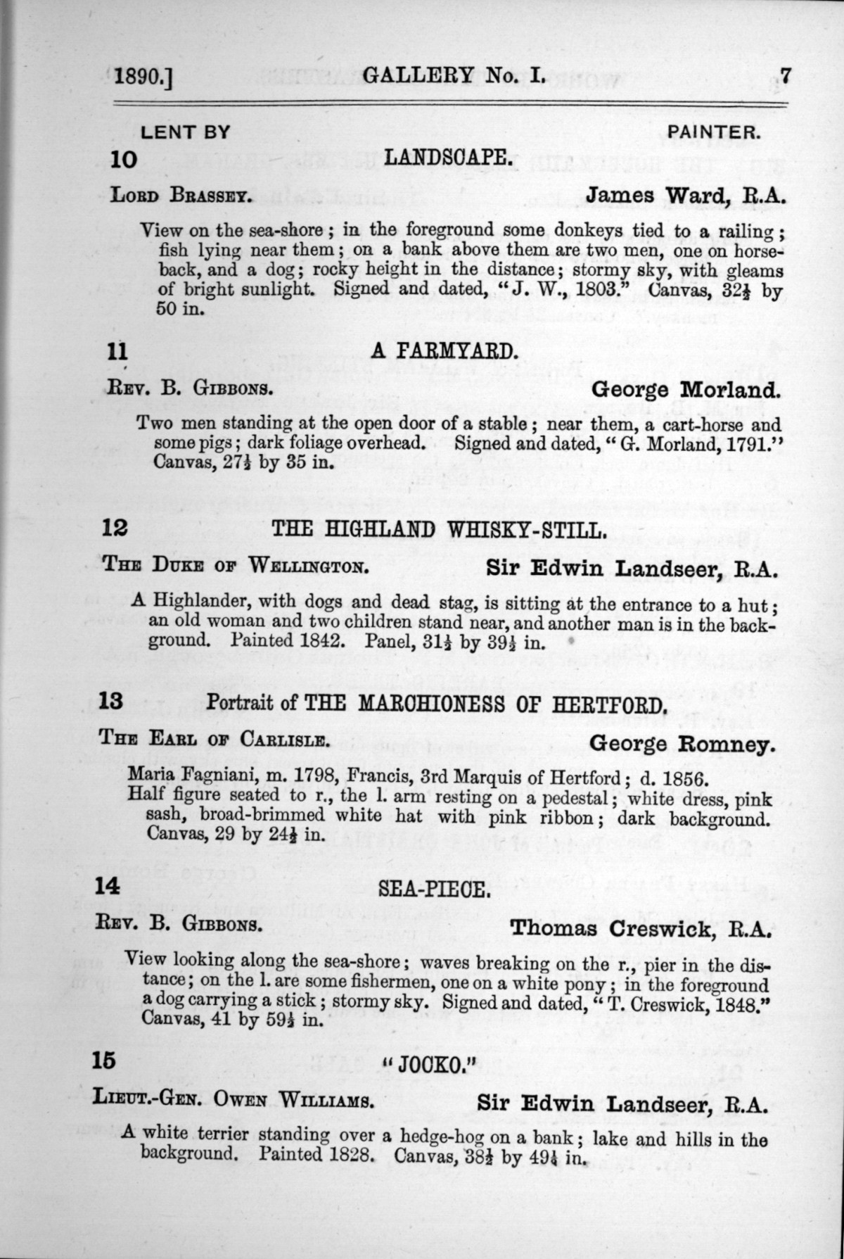 Page 7 of 1890 - Old Masters, deceased masters of the British School, drawings & models by Alfred Stevens
