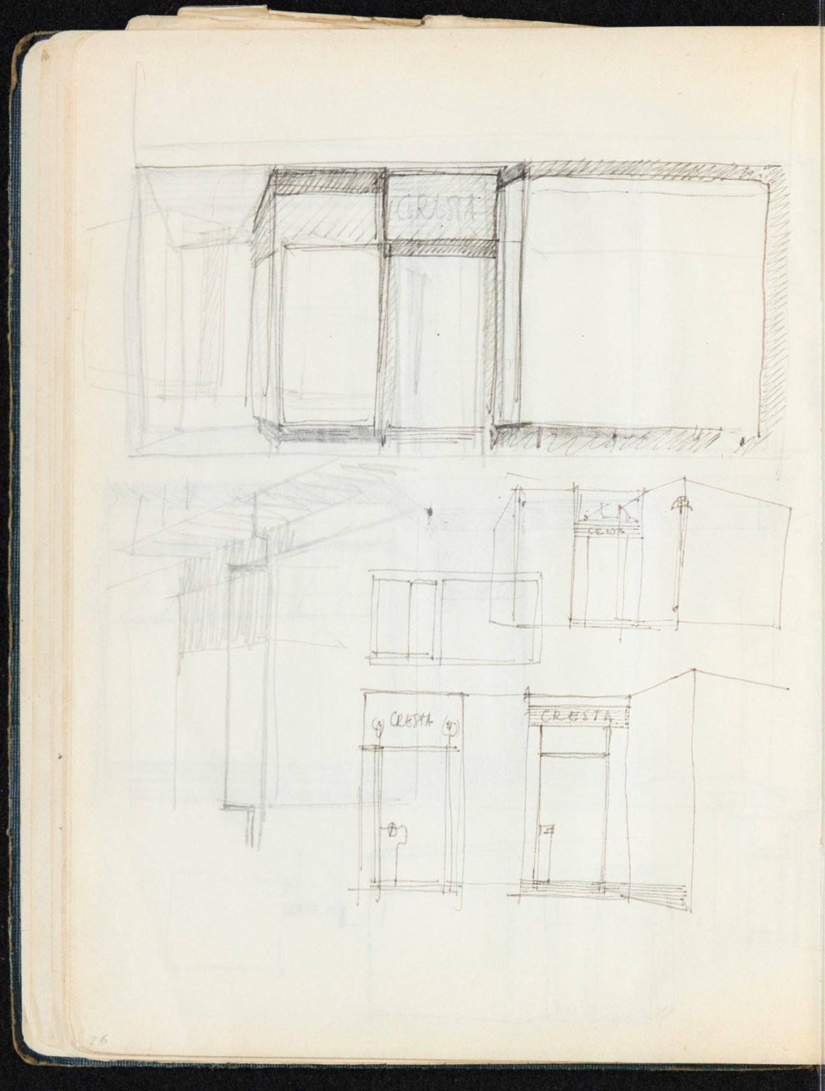 Sir Hugh Casson PRA, Britannia and Glyndebourne sketchbook