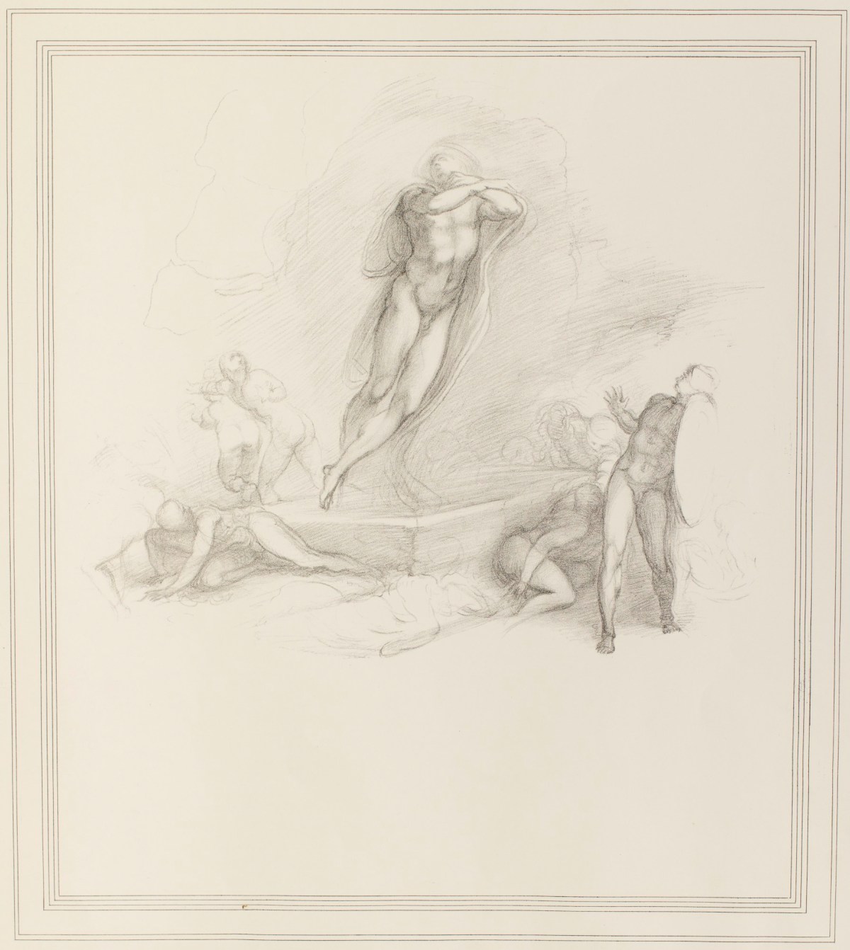 Michelangelo Buonarroti, 'Our Lord Ascending from the tomb' attributed to Michelangelo Buonarroti
