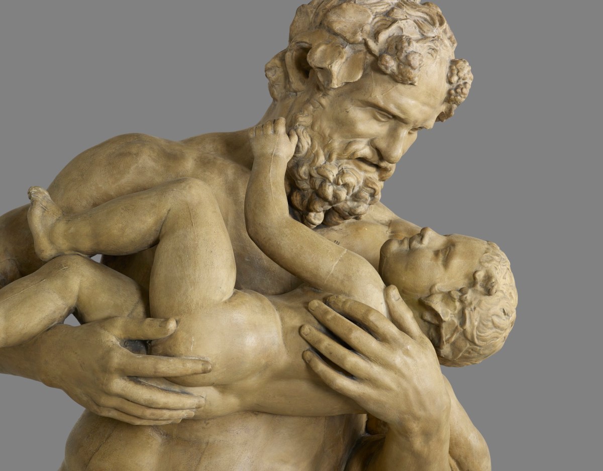 Unidentified Roman sculptor, Cast of Silenus with the Infant Bacchus