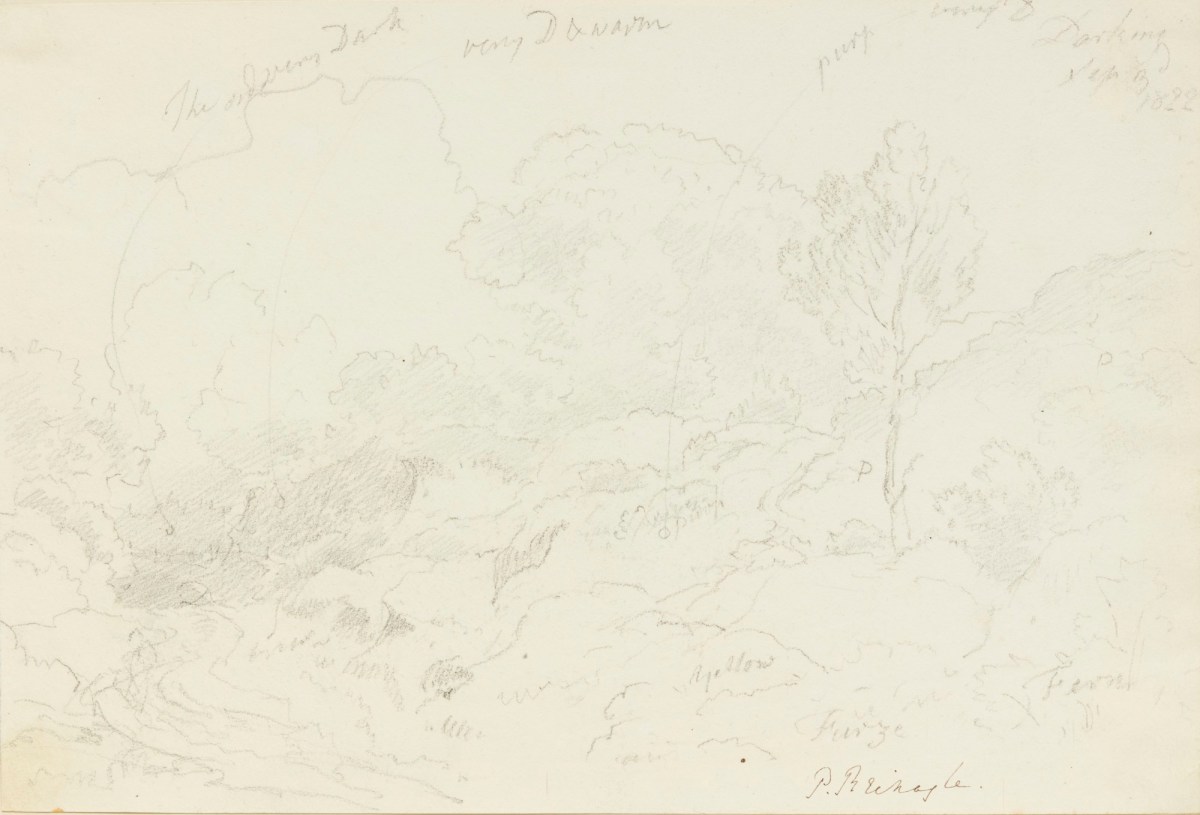 Philip Reinagle RA, Woodland landscape in Dorking