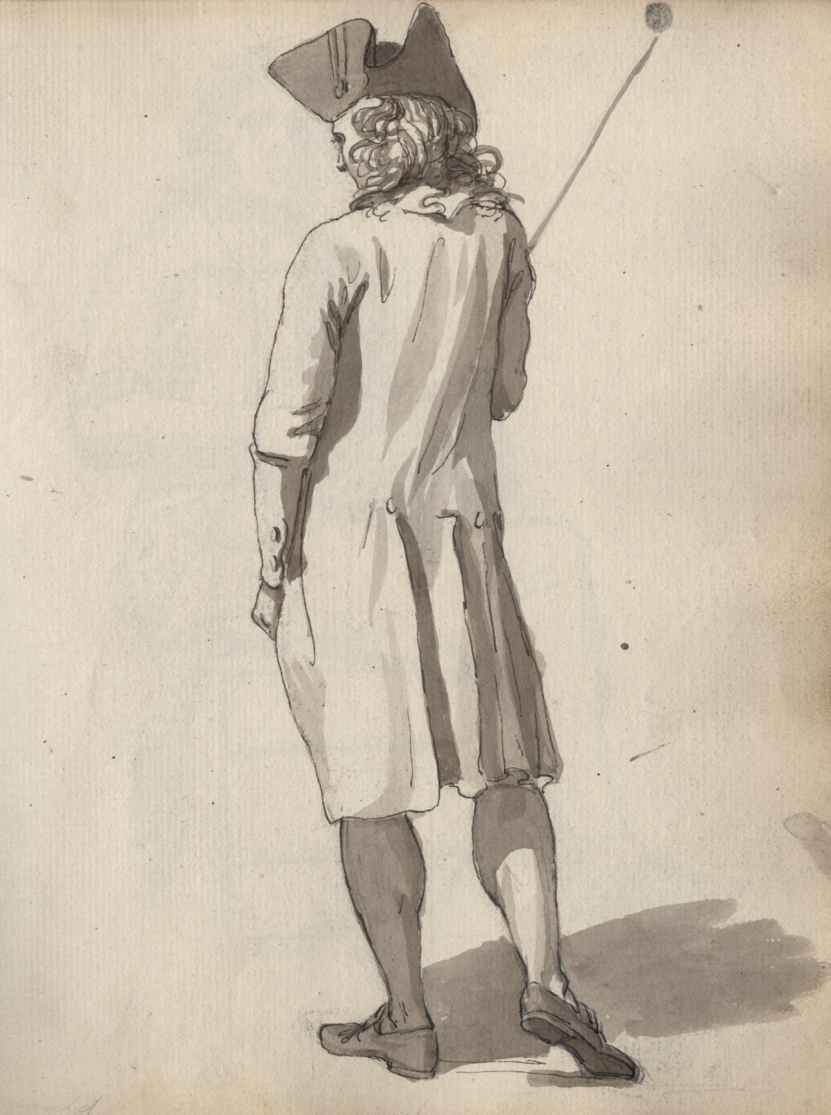 Unknown artist, Leaf from a sketchbook
