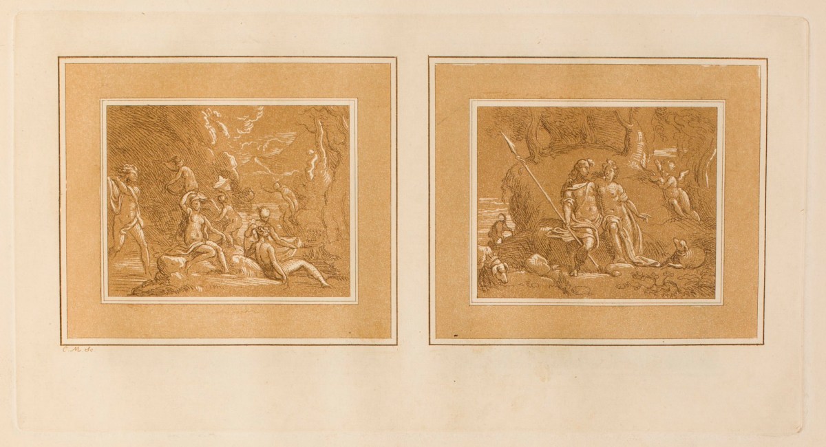 Conrad Martin Metz, The Judgment of Paris; Diana and her Nymphs Bathing