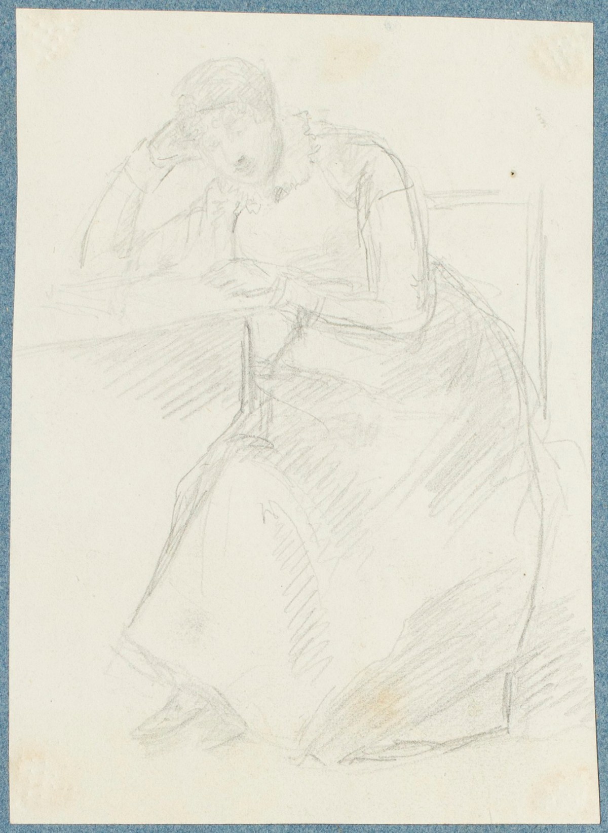 George Dance RA, Woman seated at a table