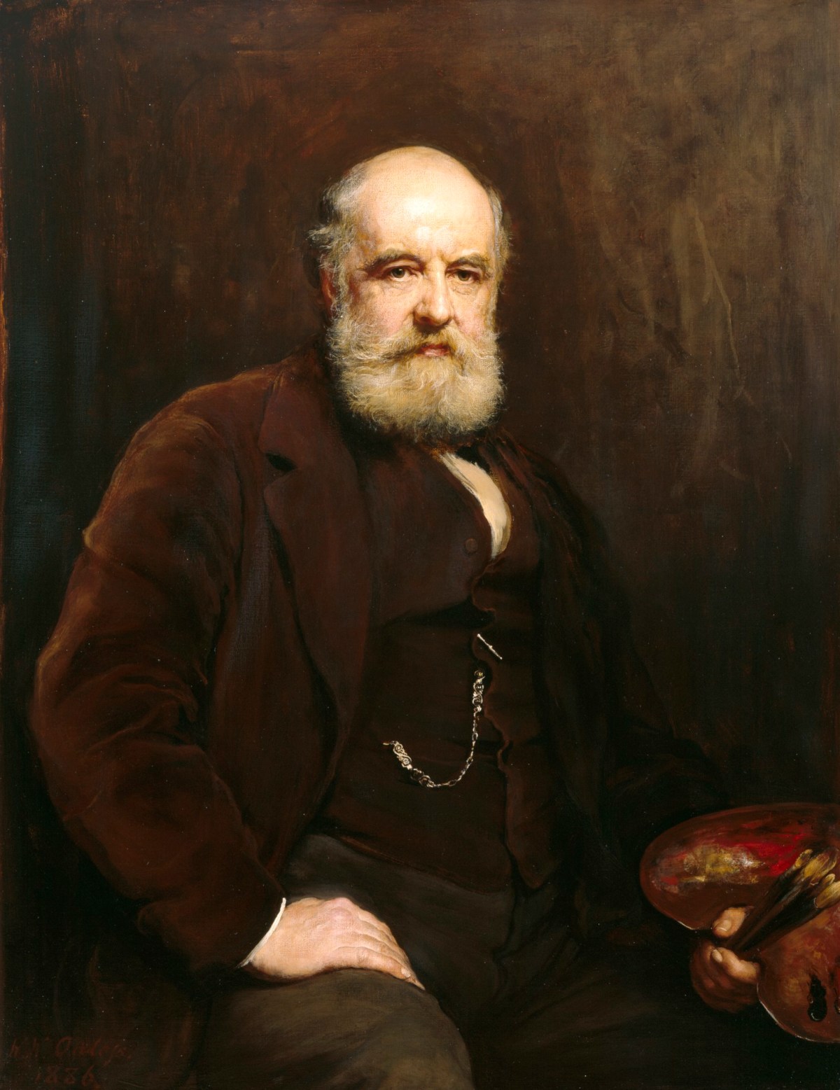 Walter William Ouless RA, Portrait of Edward Armitage, R.A.