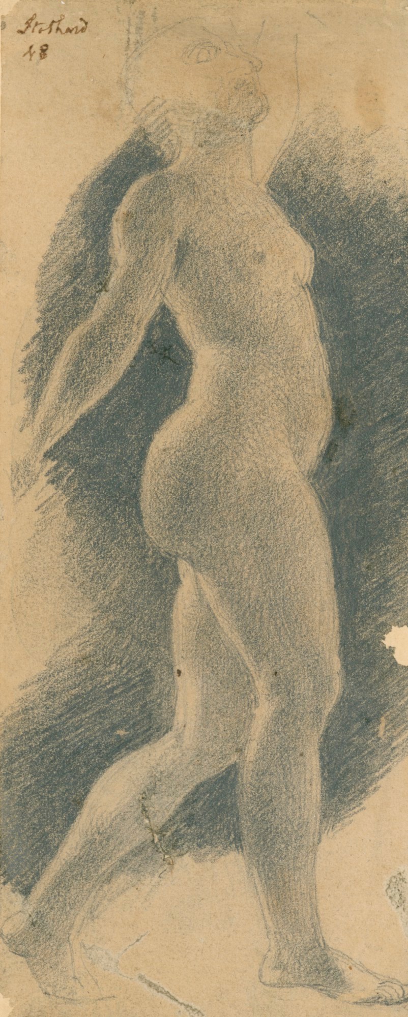 Thomas Stothard RA, Standing female nude viewed from the right
