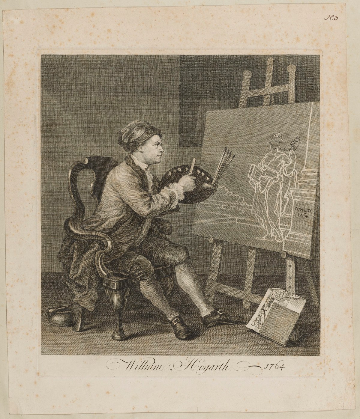 William Hogarth, Hogarth Painting the Comic Muse