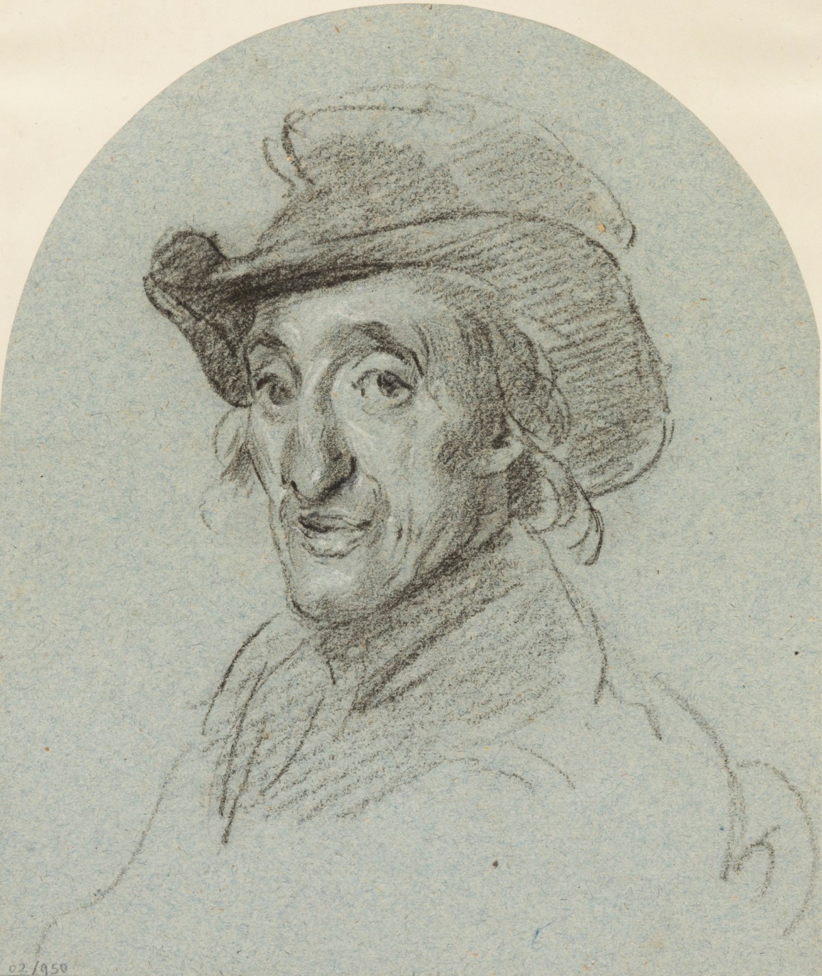 Philip Reinagle RA, Portrait of a man in a black hat