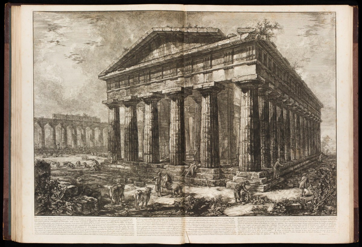 Vue Du Temple De Neptune Works Of Art Ra Collection Royal Academy Of Arts