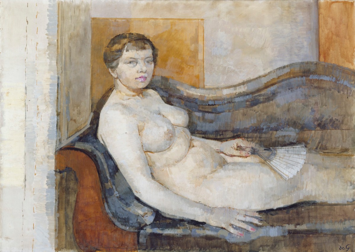 Sir Roger de Grey PRA, Girl with a Fan