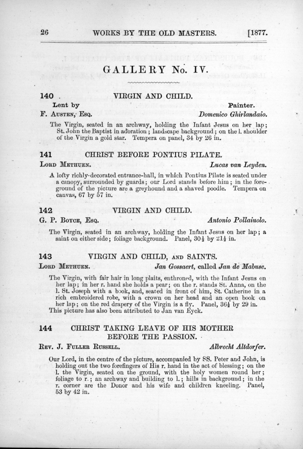 Page 26 of 1877 - Old Masters and deceased masters of the British School