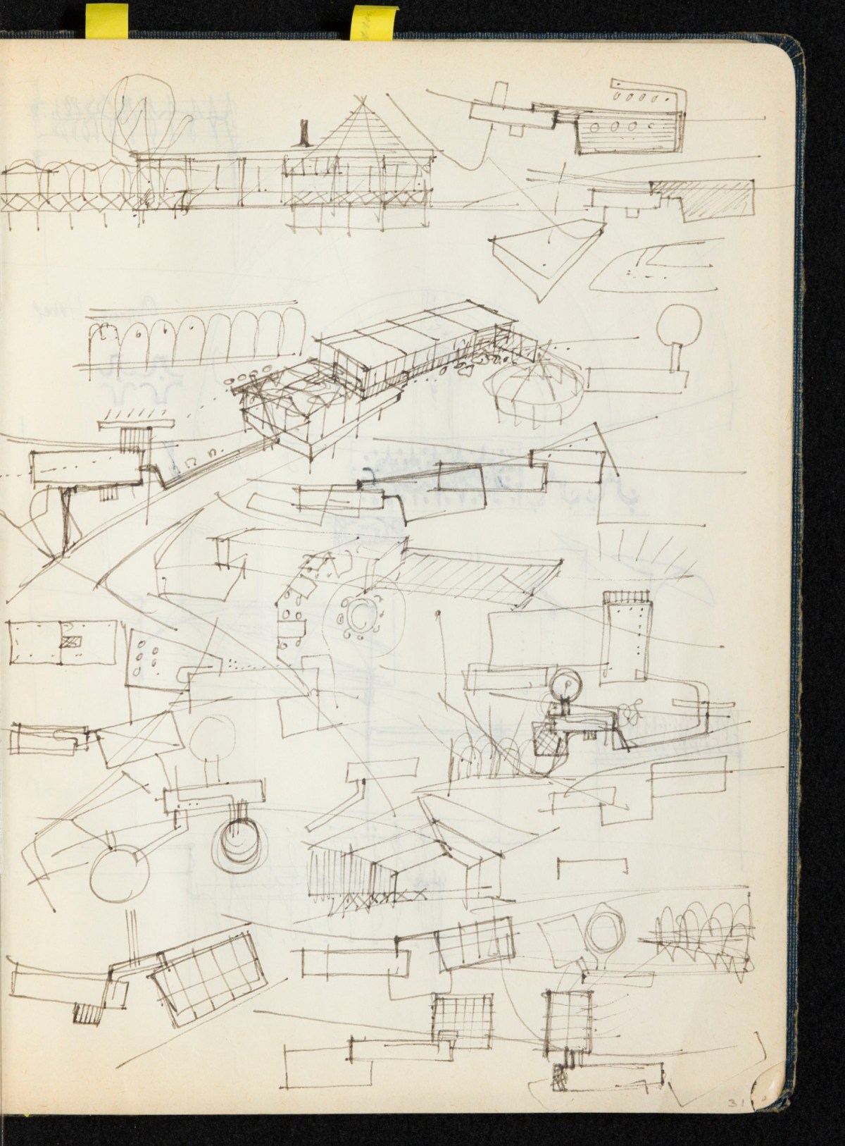 Sir Hugh Casson PRA, Britannia and Glyndebourne sketchbook