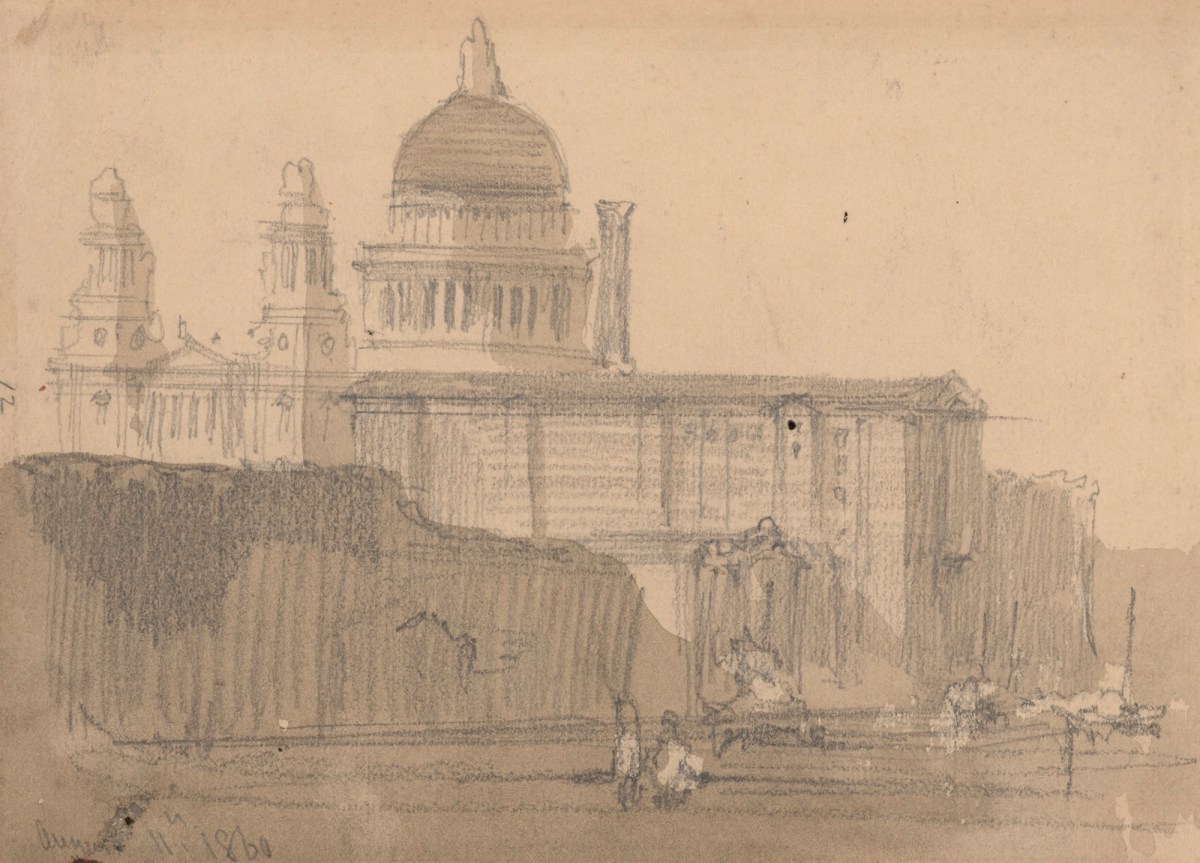 David Roberts RA, View of St. Paul's, London