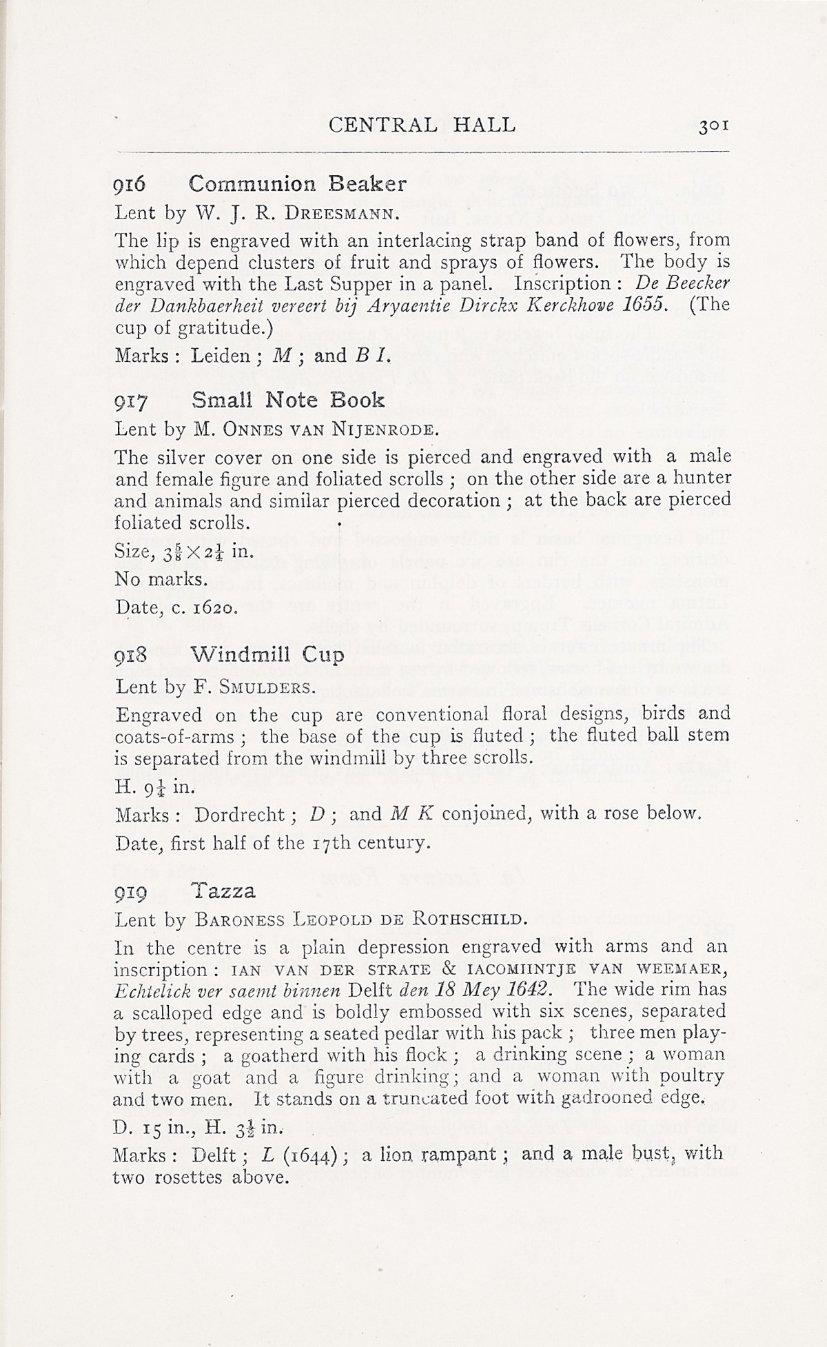 Page 305 of 1929 - Exhibition of Dutch Art 1450-1900