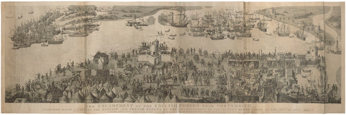 James Basire the elder, The Encampment of the British Forces near Portsmouth, 1545