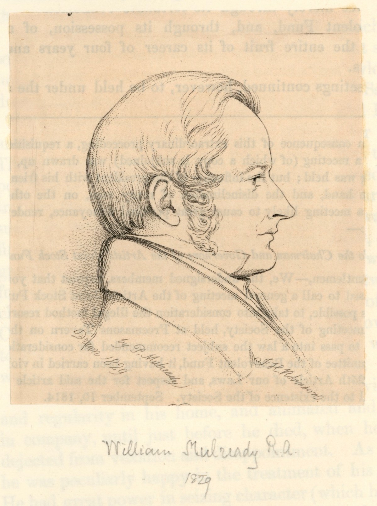 Paul Augustus Mulready, Portrait of William Mulready RA