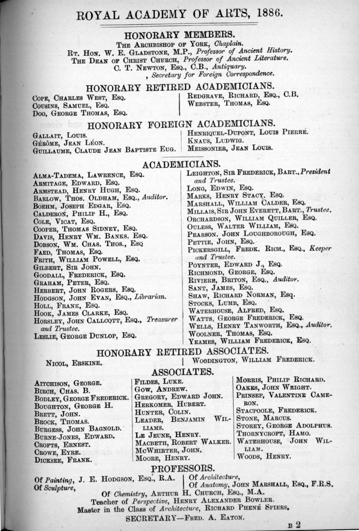 Page 3 of 1886 - Old Masters, deceased masters of the British School, Joseph Wright of Derby ARA and J.M.W. Turner RA