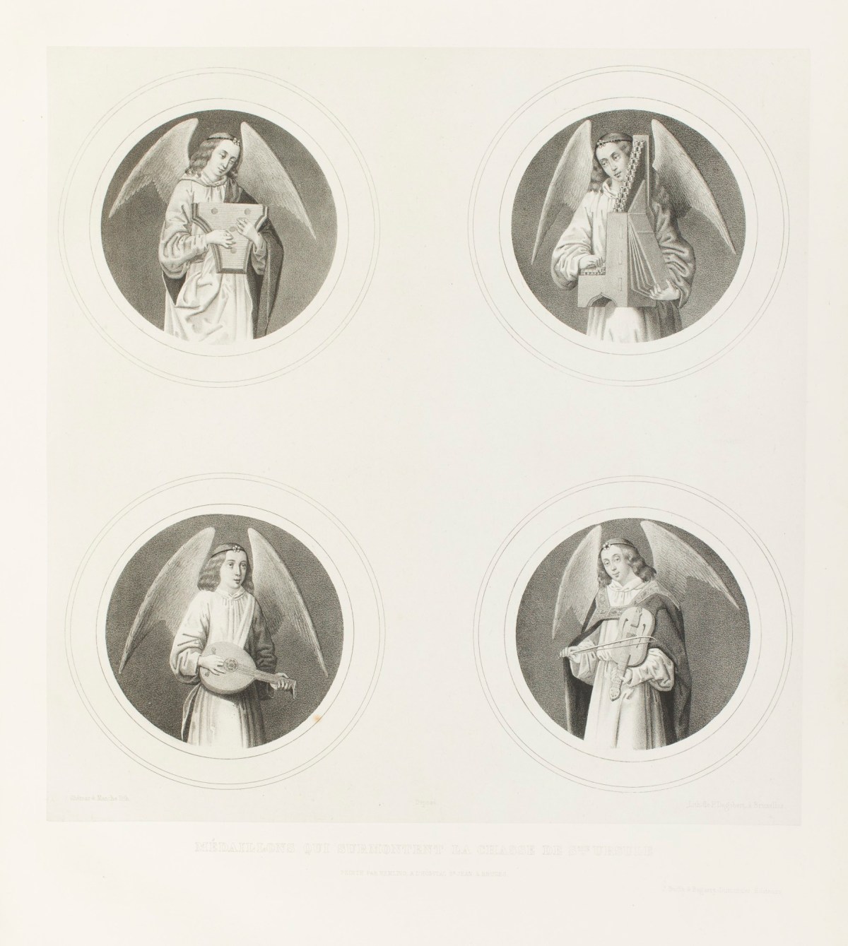 Hans Memling, 'Médaillons qui surmontent la chasse de Ste Ursule.'