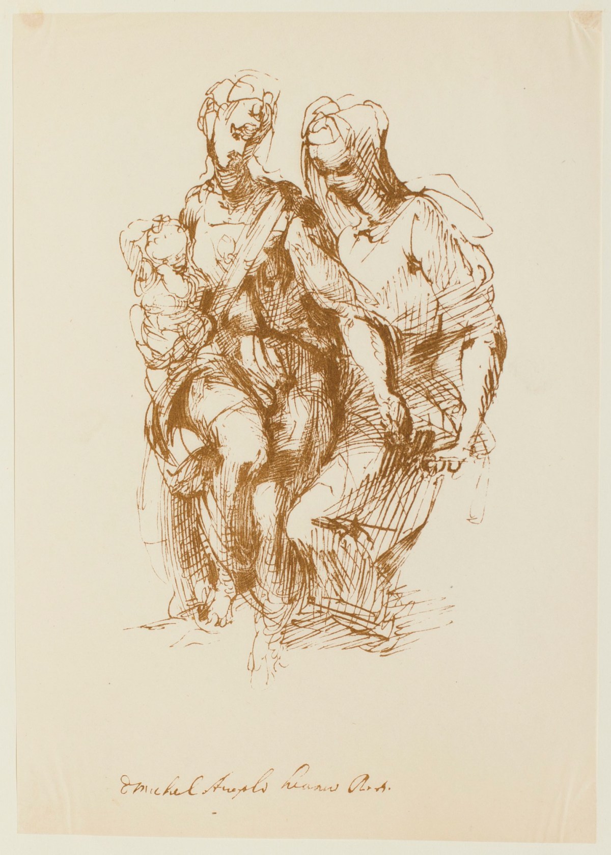 Michelangelo Buonarroti, 'The Virgin, Child, and St. Elisabeth'