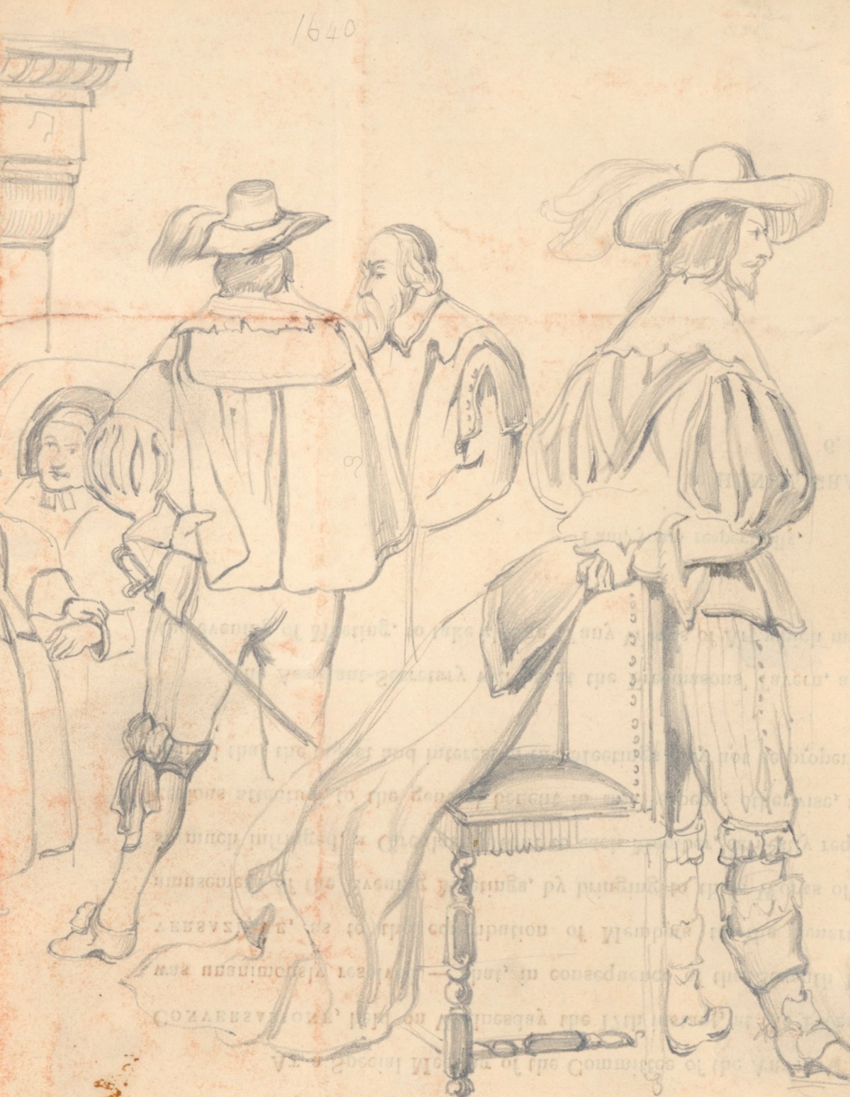 Solomon Alexander Hart RA, Sketches of cavaliers