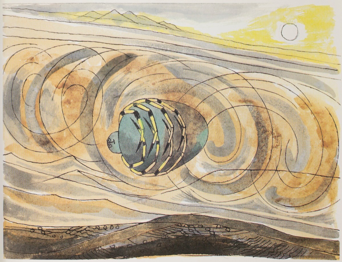 Edward Bawden RA, The Welsh Polypod blown into Afghanistan by a sandstorm