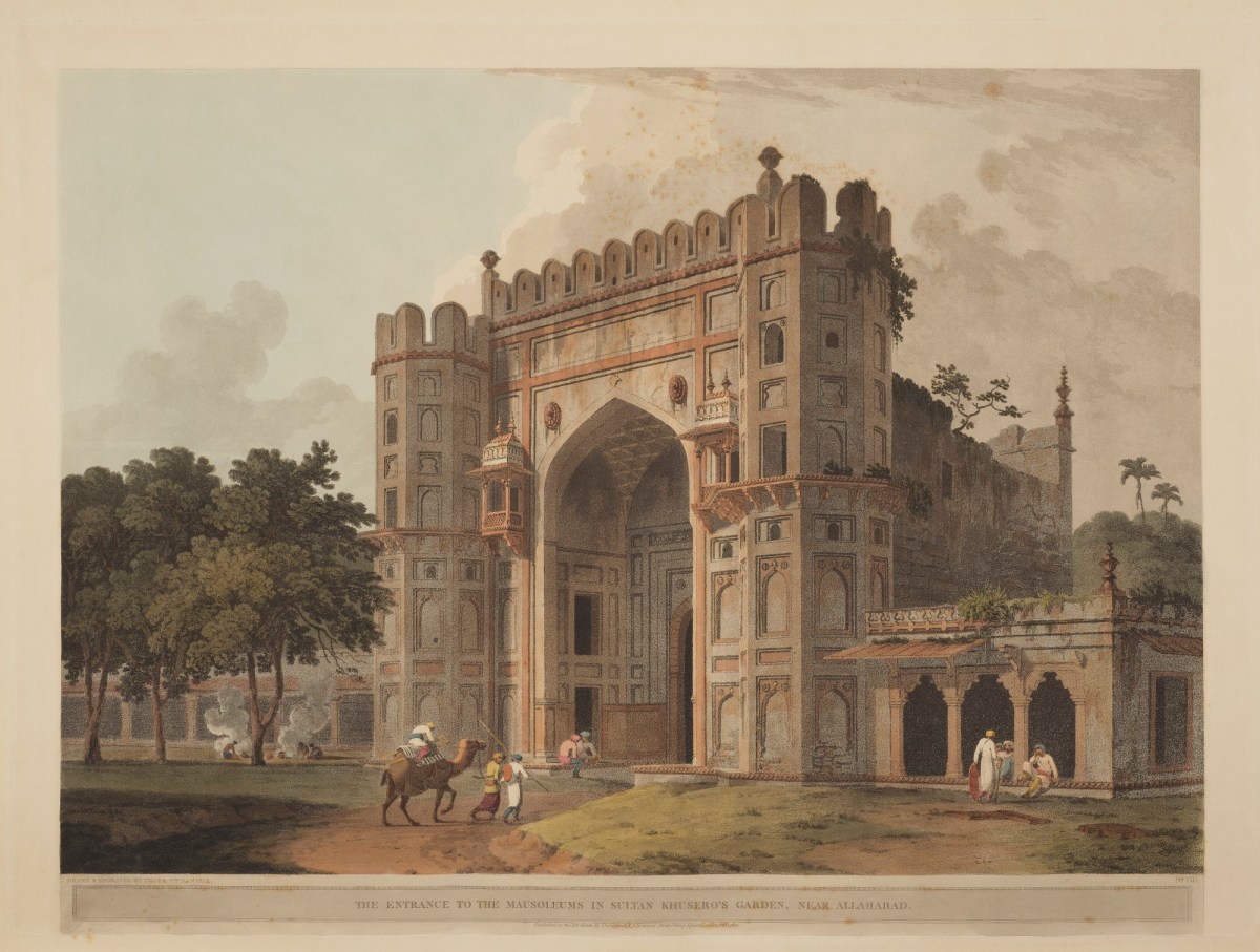 Thomas Daniell RA, The Entrance to the Mausoleums, in Sultan Khusero's Garden, near Alahabad