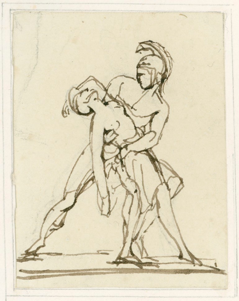 John Gibson RA, Achilles and Penthesilea