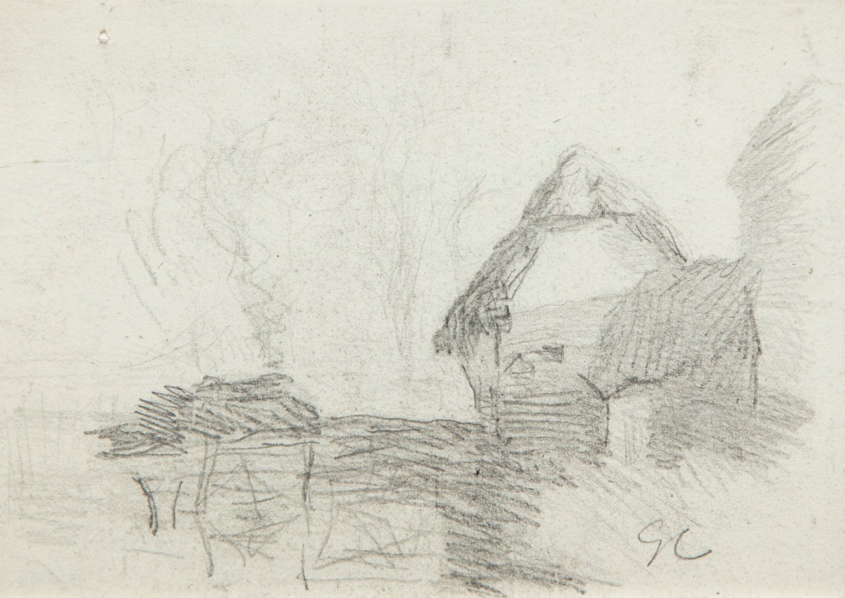Sir George Clausen RA, Sketch of barns