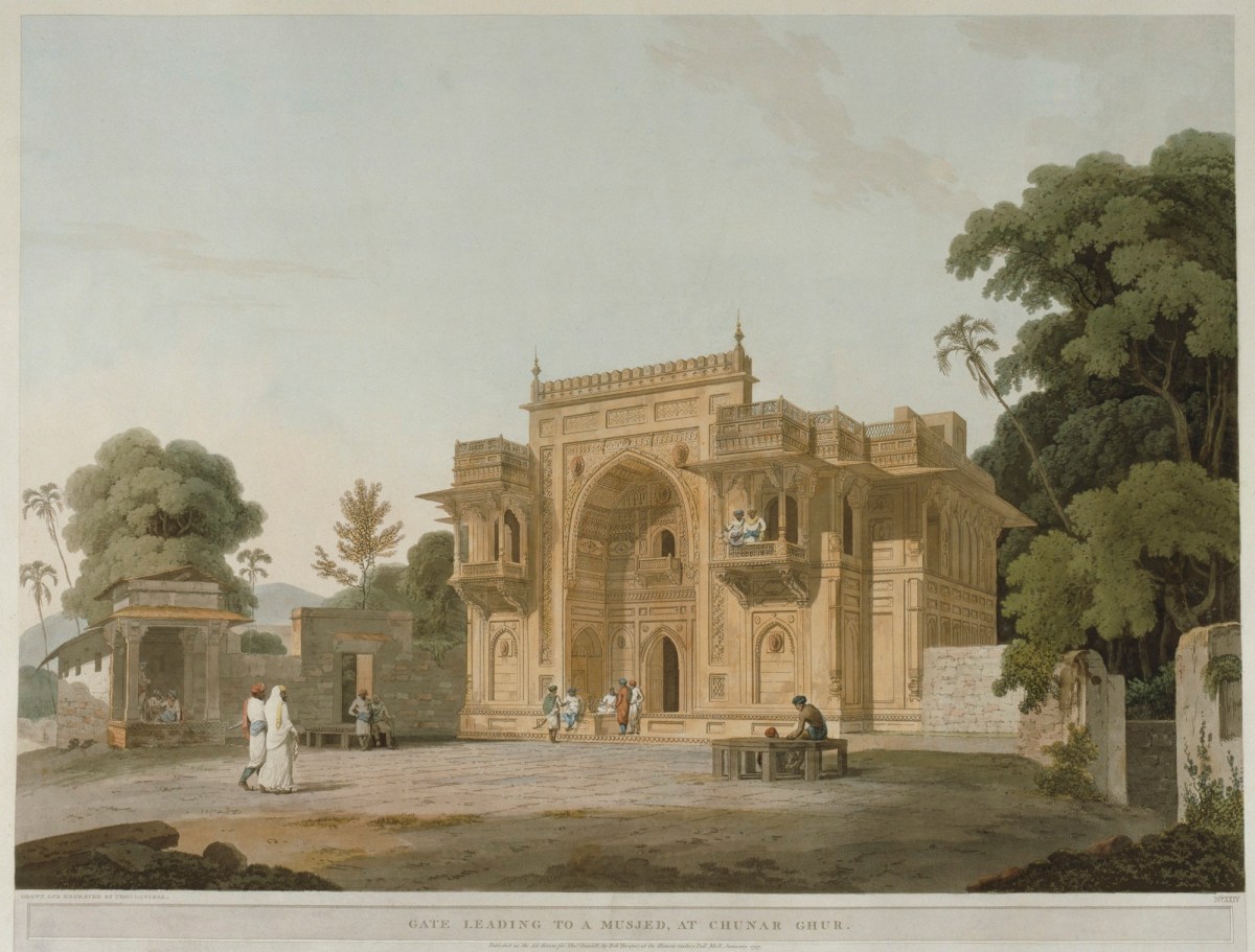 Thomas Daniell RA, Gate leading to a Musjed, at Chunar Ghur