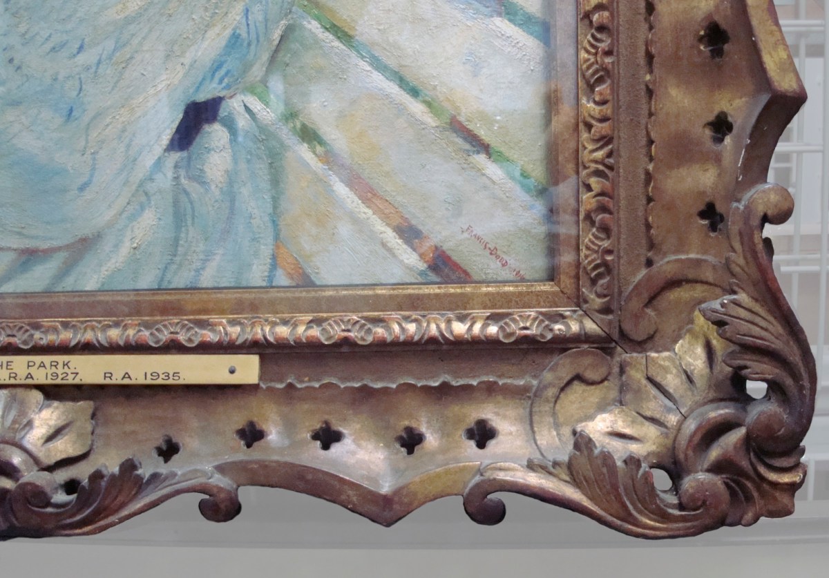 Unknown, Frame for Francis Dodd RA 'In the Park'
