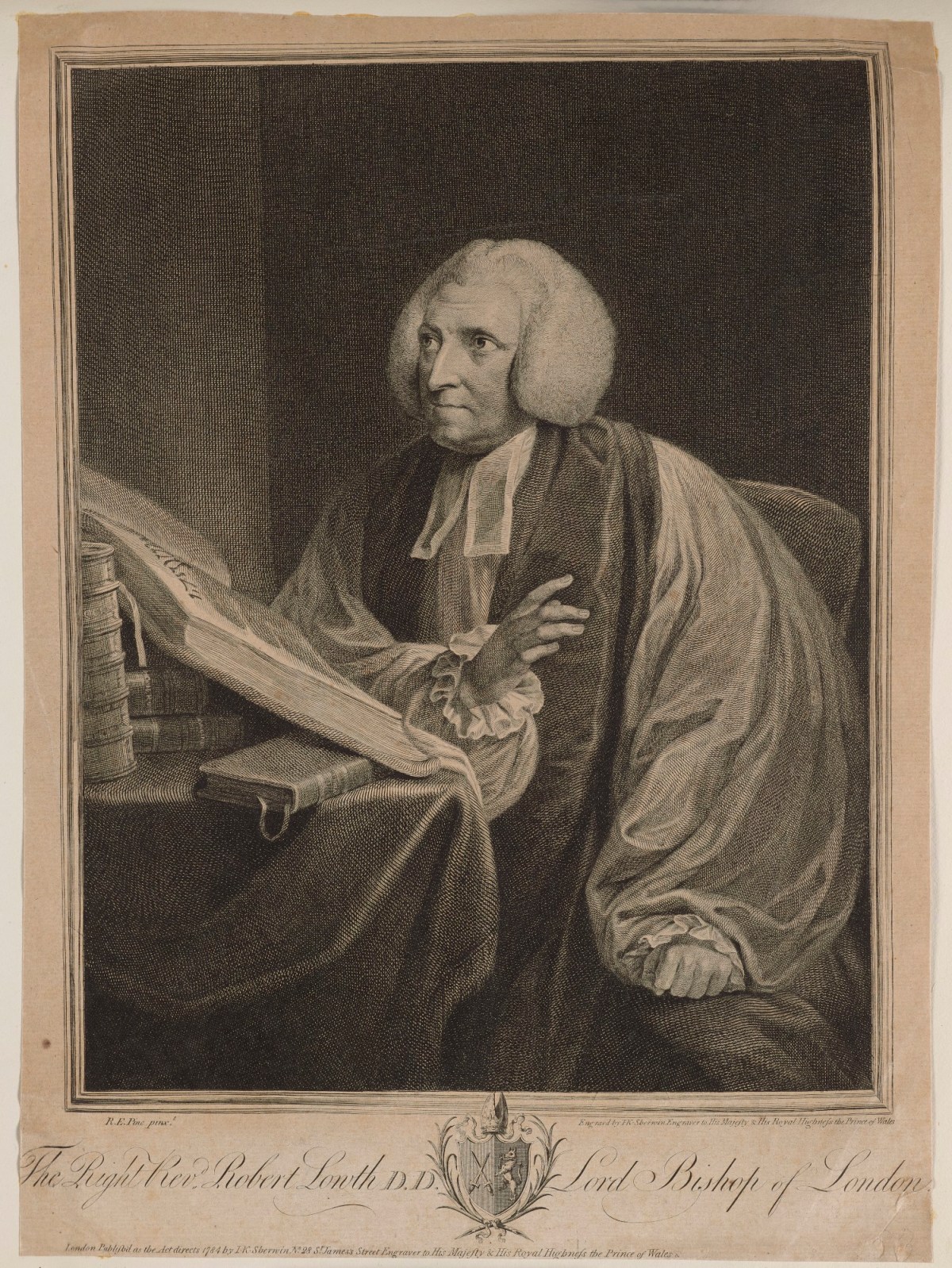 Robert Edge Pine, Robert Lowth