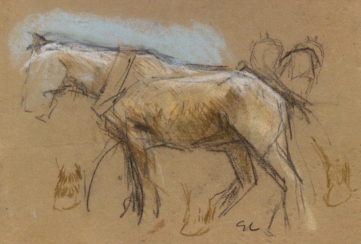 Sir George Clausen RA, Study of a plough horse