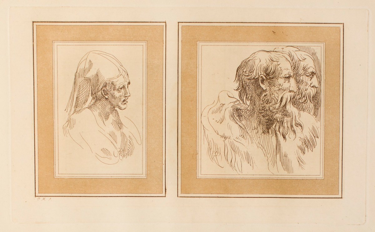 Conrad Martin Metz, Elderly woman; Two elderly men