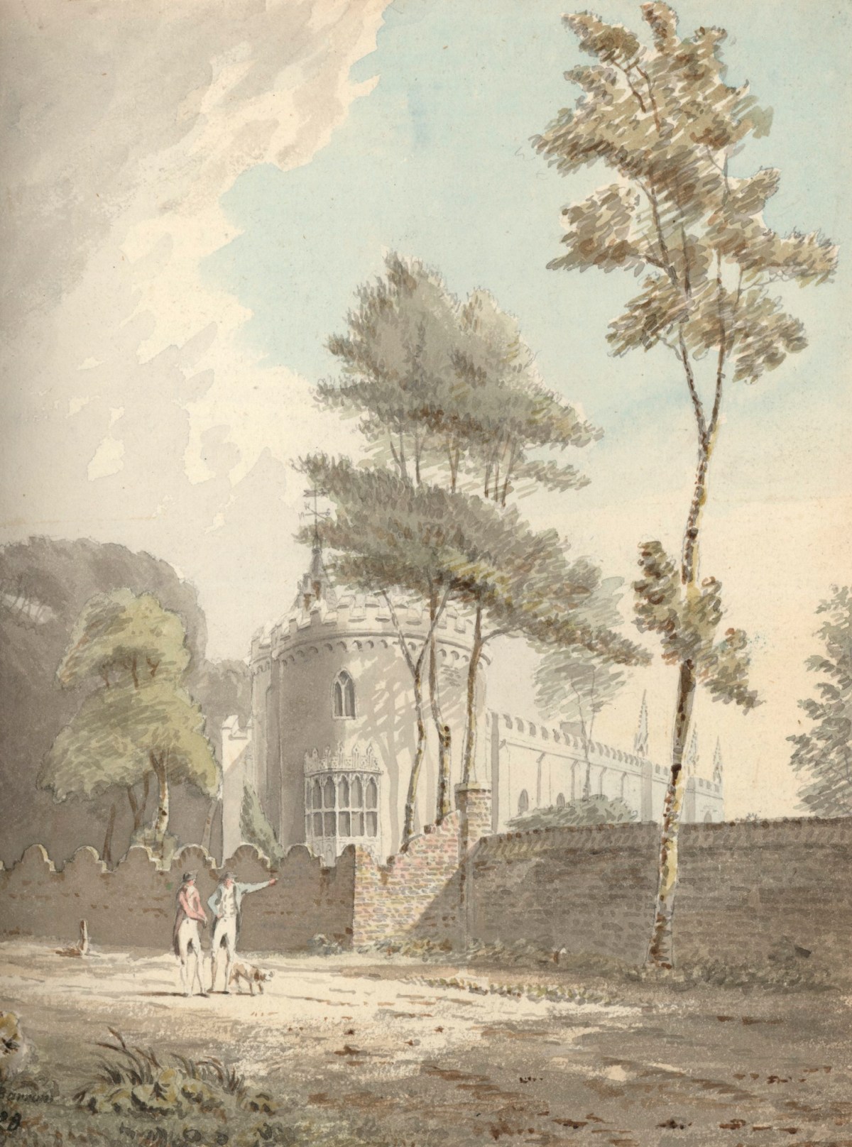 J. C. Barrow, A view of Strawberry Hill from the West