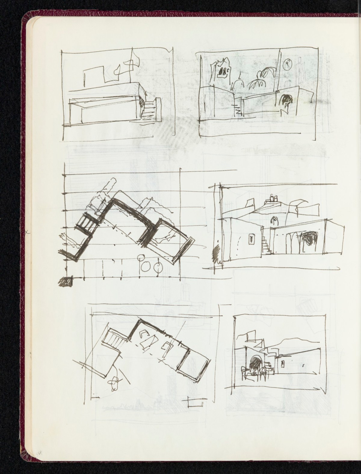 Sir Hugh Casson PRA, Sketchbook with designs and notes