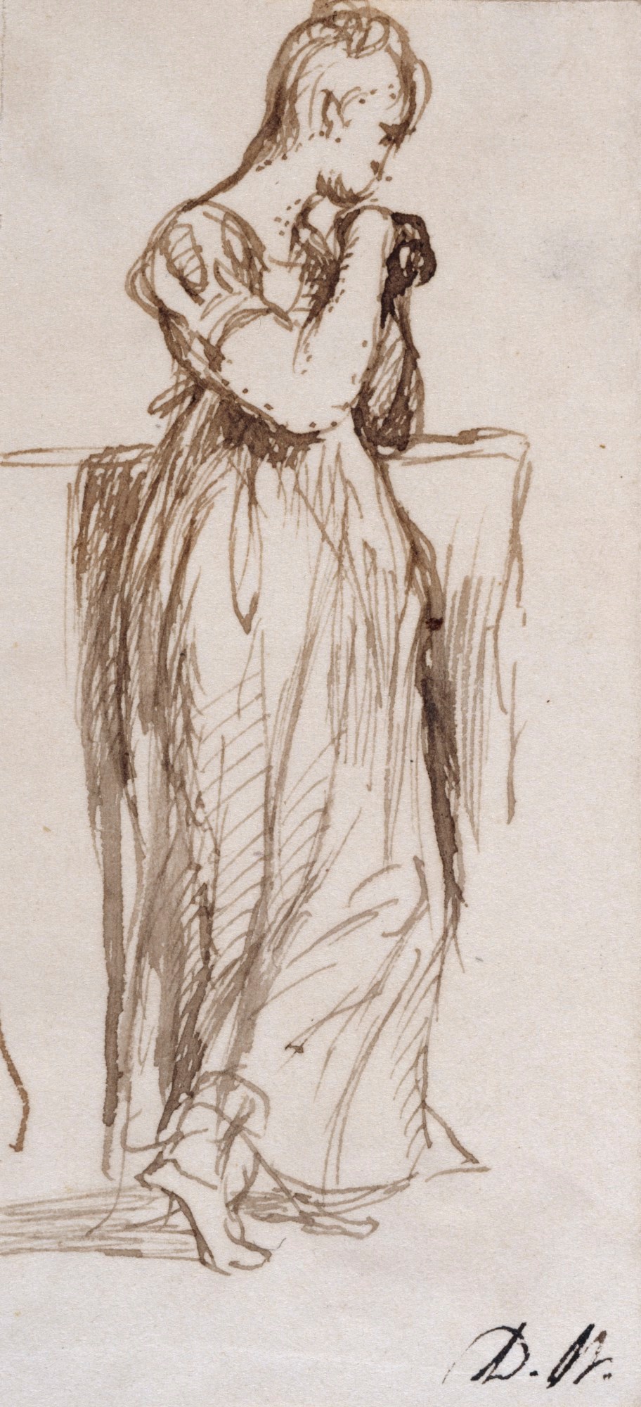 Sir David Wilkie RA, A standing woman